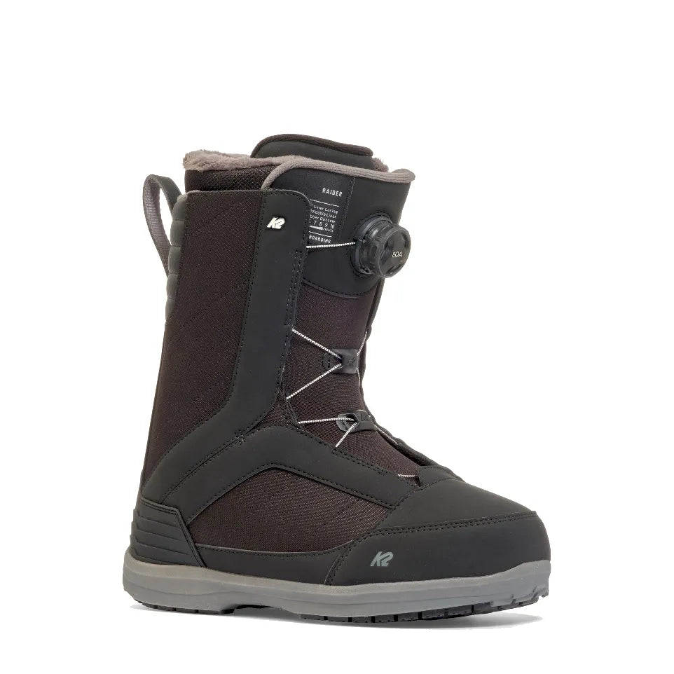 The K2 Raider Men's Snowboard Boots 2026 in Black