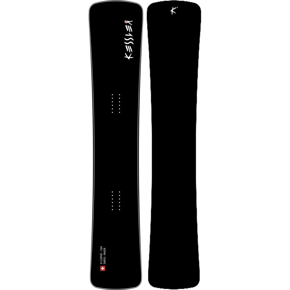 The Kessler X-Carve Snowboard 2025 in Black