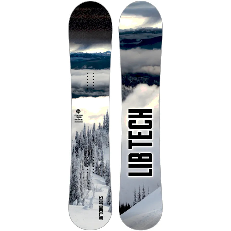 The Lib Tech Cold Brew Men's Snowboard 2025 in White