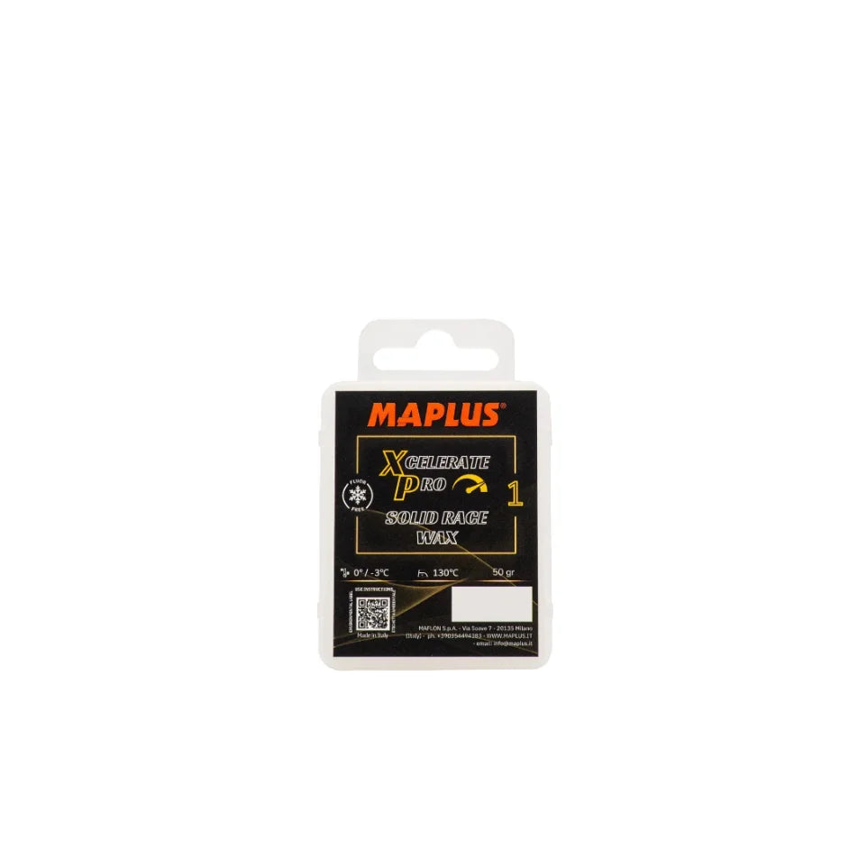 The MAPLUS Xcelerate Pro 1 Solid Race Wax 50g