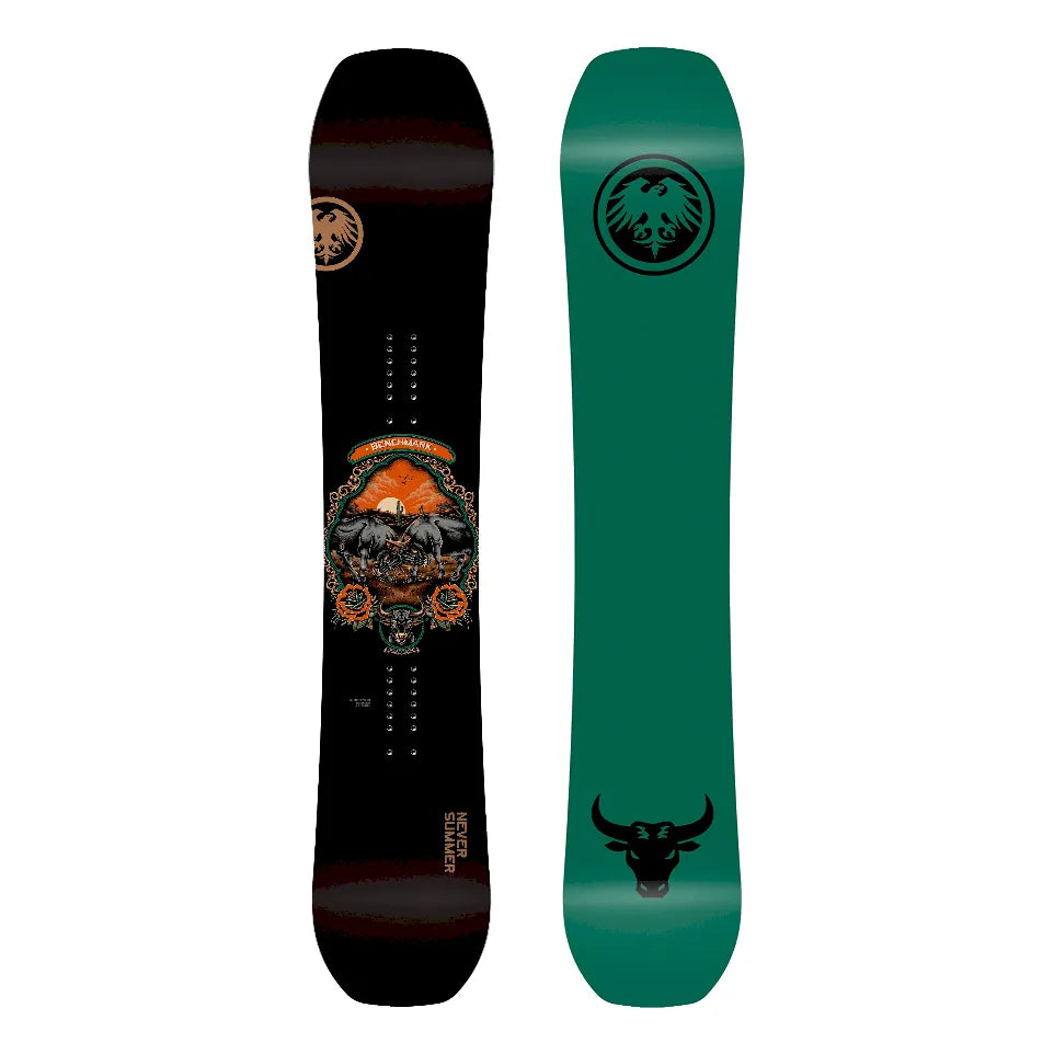 The Never Summer Benchmark Men's Snowboard 2027 in Black