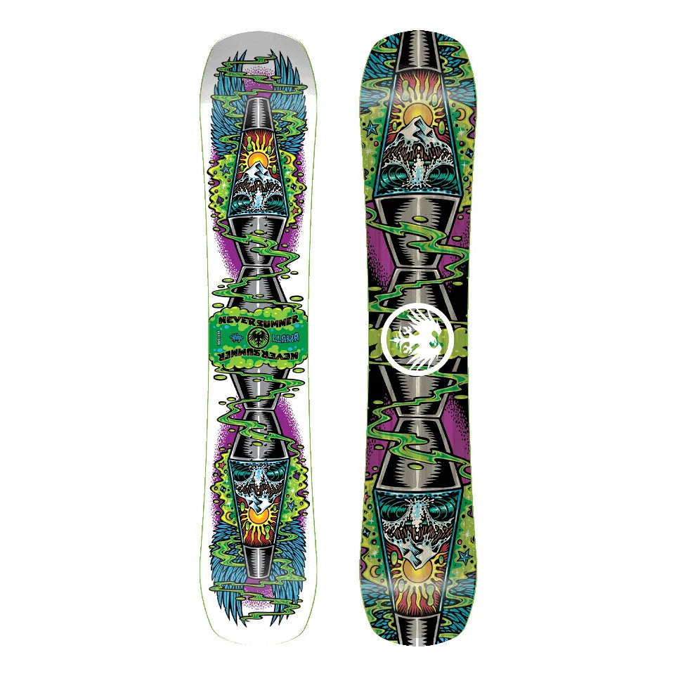The Never Summer Llama Men's Snowboard 2027 in Green