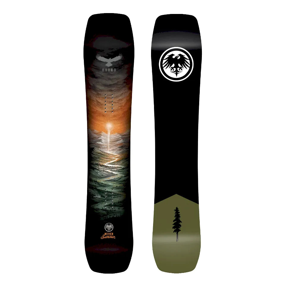 The Never Summer Nokhu Men's Snowboard 2027 in Black