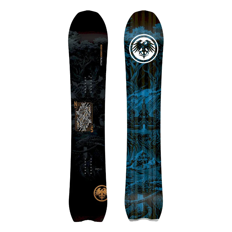 The Never Summer Valhalla Men's Snowboard 2027 in Black