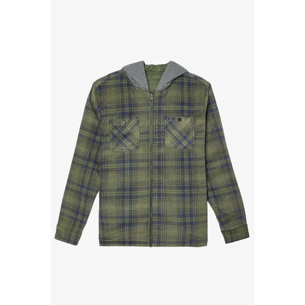 The O'Neill Glacier Hood Reversible 2023 in Dark Olive 2