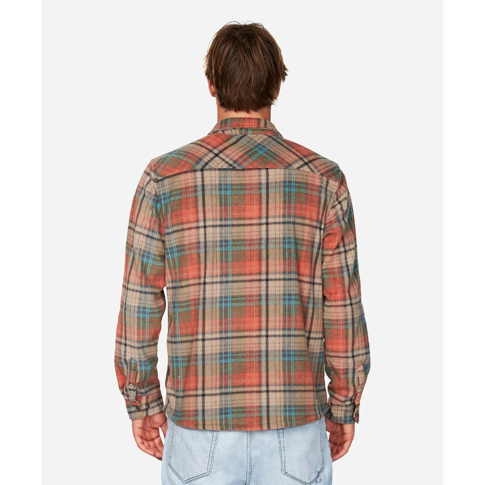 The O'Neill Glacier Plaid Superfleece 2023 in Canyon Clay 2