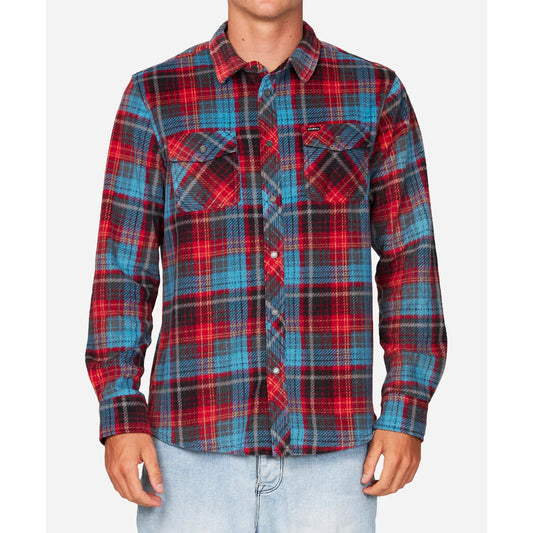 The O'Neill Glacier Plaid Superfleece 2023 in Red 1