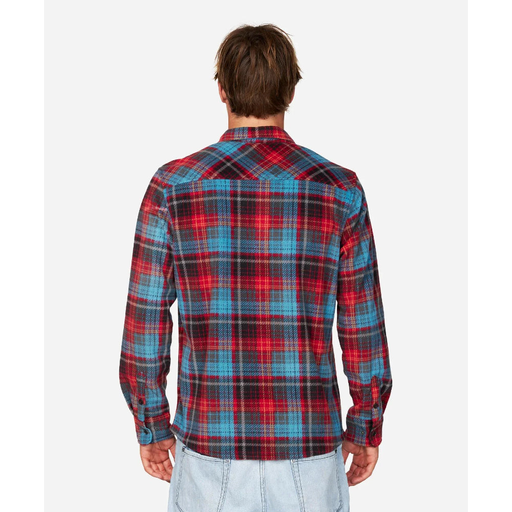 The O'Neill Glacier Plaid Superfleece 2023 in Red 2