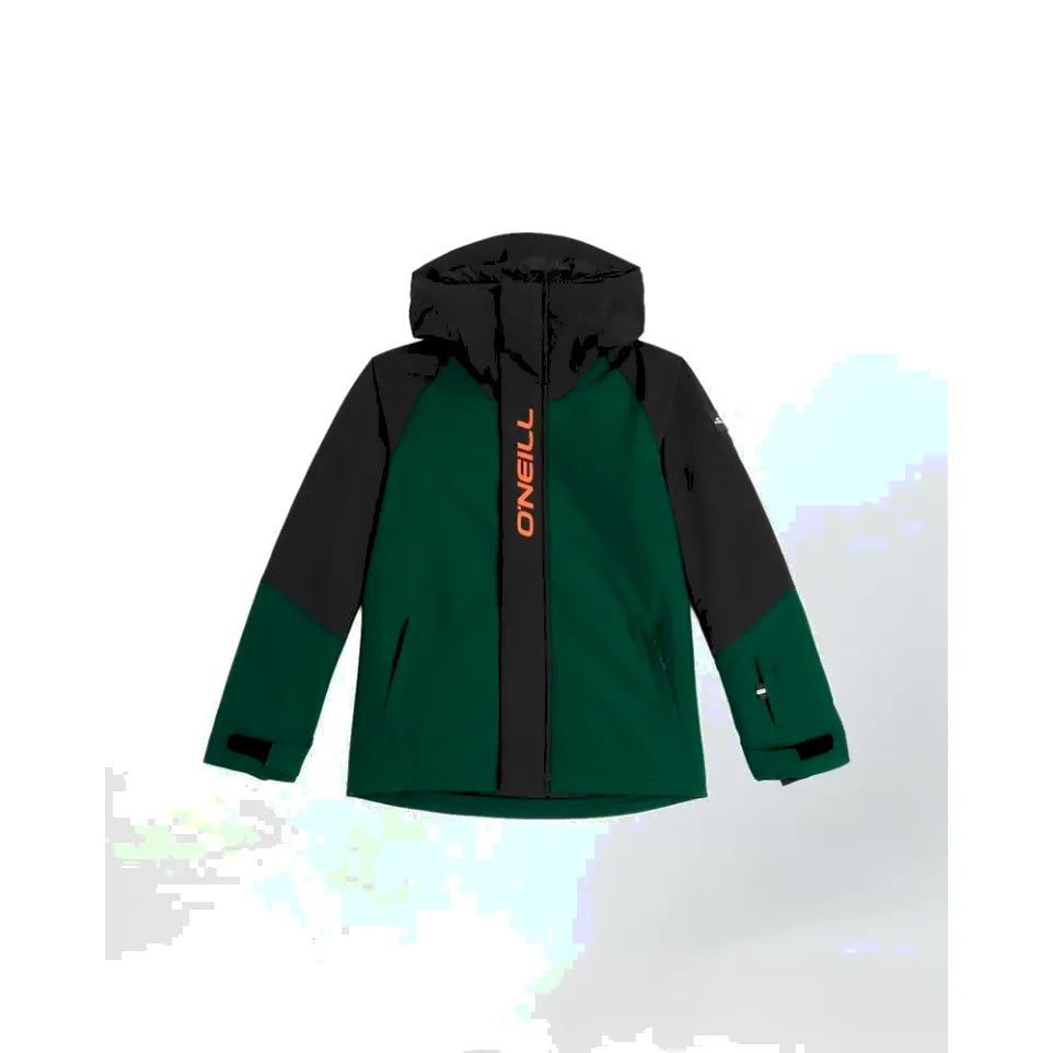 The O'Neill Play Boy's Snow Jacket 2026 in Black Out Colour Block 1