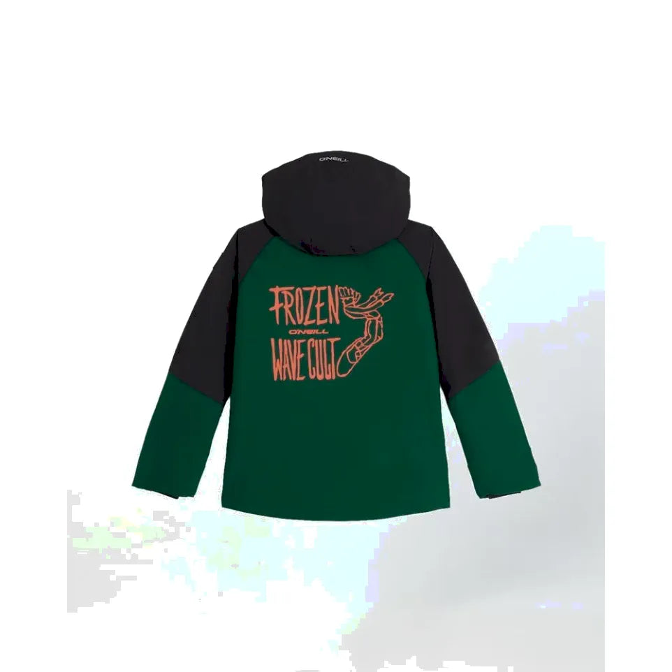 The O'Neill Play Boy's Snow Jacket 2026 in Black Out Colour Block 2