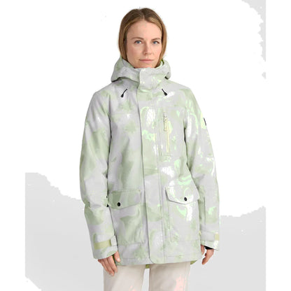 The O'Neill Utility Hybrid Women's Jacket 2025 in Green Day Camo