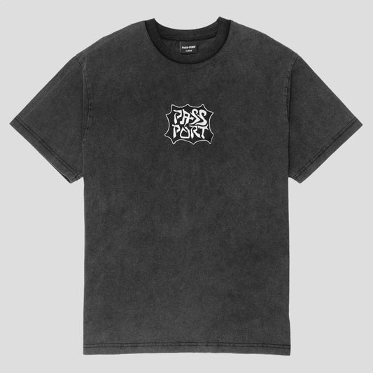 The Passport Glyph Men's T-Shirt in Acid Black