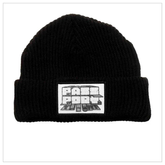 The Passport Shippin' Steel Beanie 2023 in Black