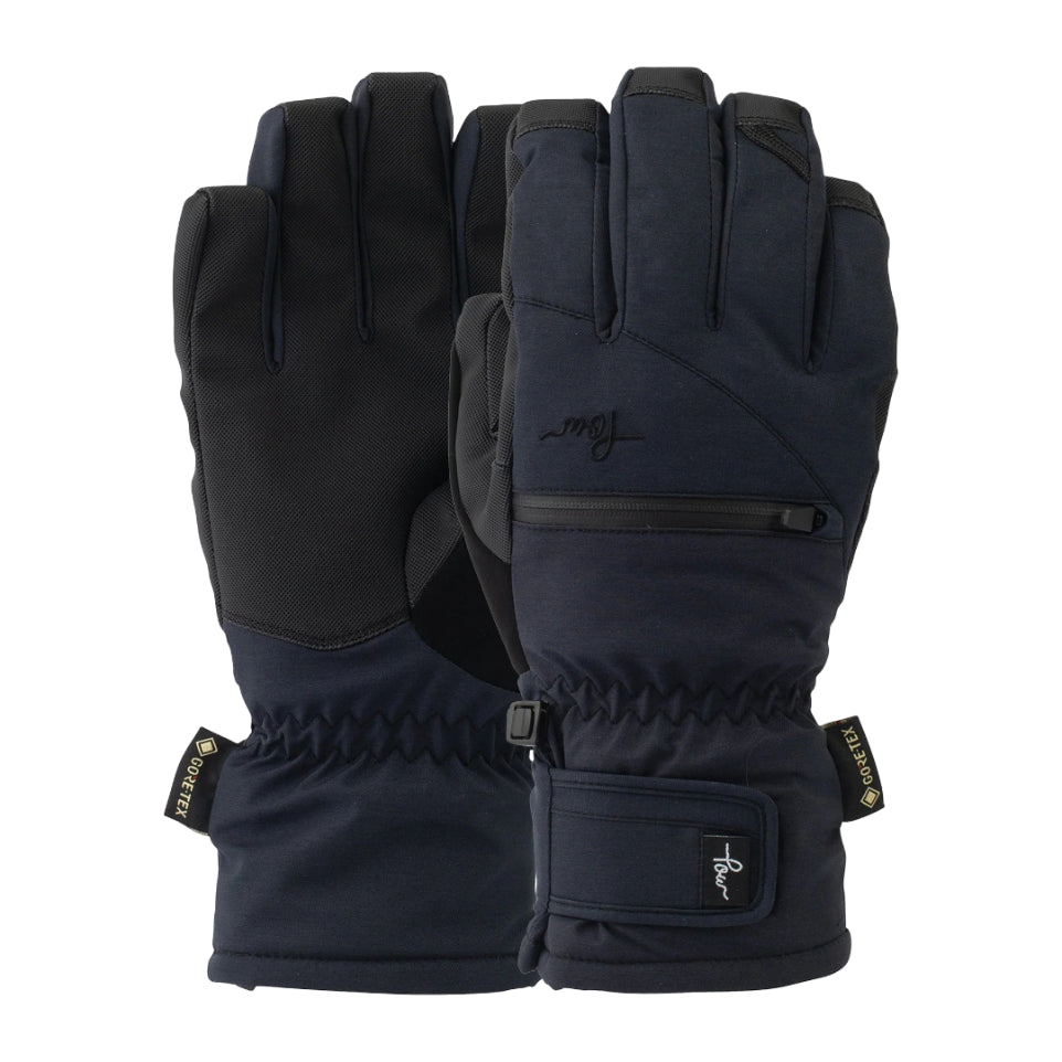 The Pow Cascadia GTX Women's Short Gloves 2026 in Black