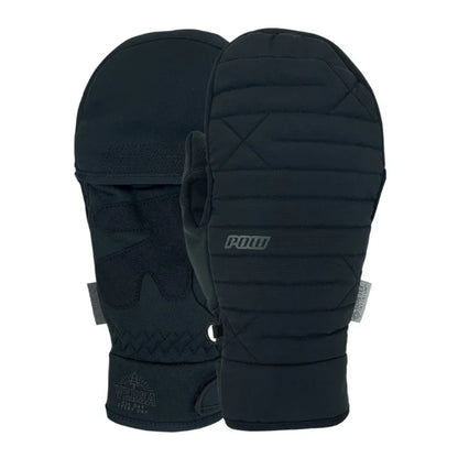 The Pow Versa Infinium Flip Mitts 2023 in Black 1