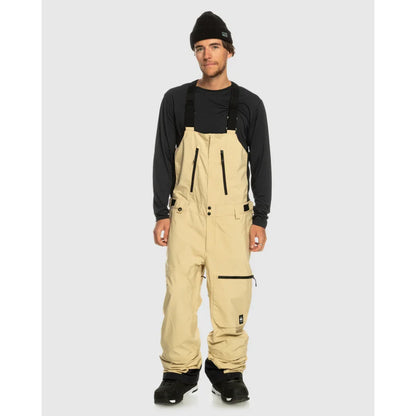 The QuikSliver Altostratus Stret Gore-Tex Men's Bib Overalls 2024 in Pale Khaki 1