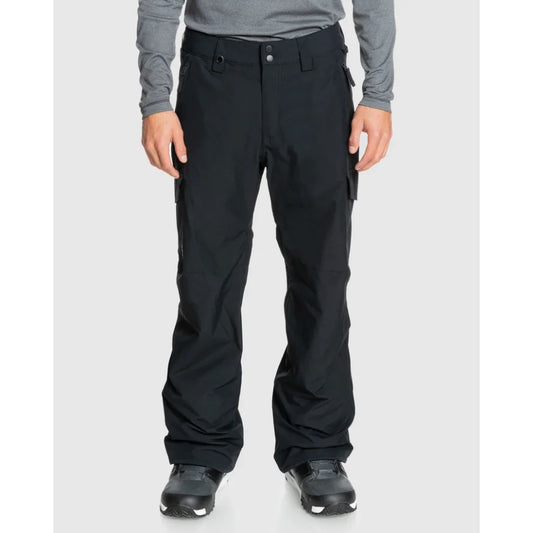 The Quiksilver Porter Men's Snow Pants 2024 in True Black 1