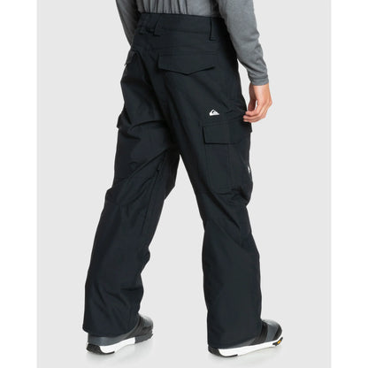The Quiksilver Porter Shell Men's Snow Pants 2022 in True Black 2