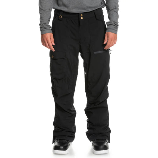 The Quiksilver Utility Men's Snow Pants 2024 in True Black 1