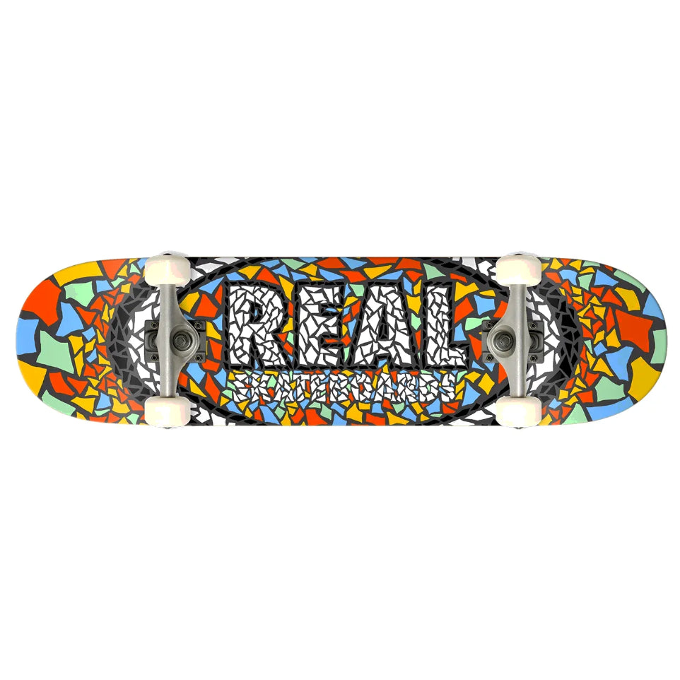 The Real Mosaic Oval Complete Skateboard 2025