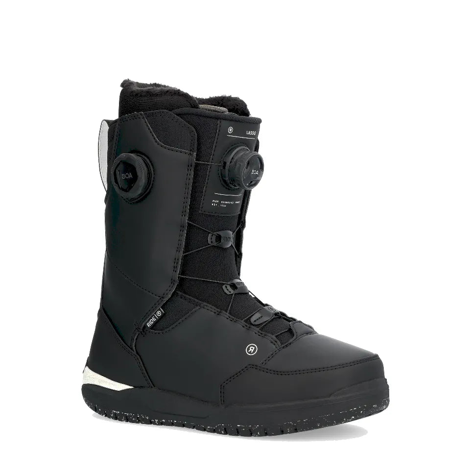 The Ride Lasso Boa Men's Snowboard Boots 2026 in Black
