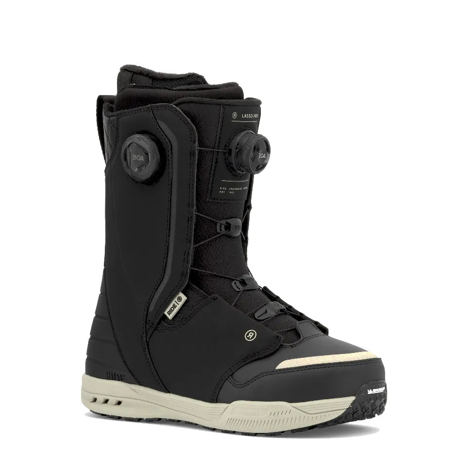 The Ride Lasso Pro Men's Snowboard Boots 2026 in Black