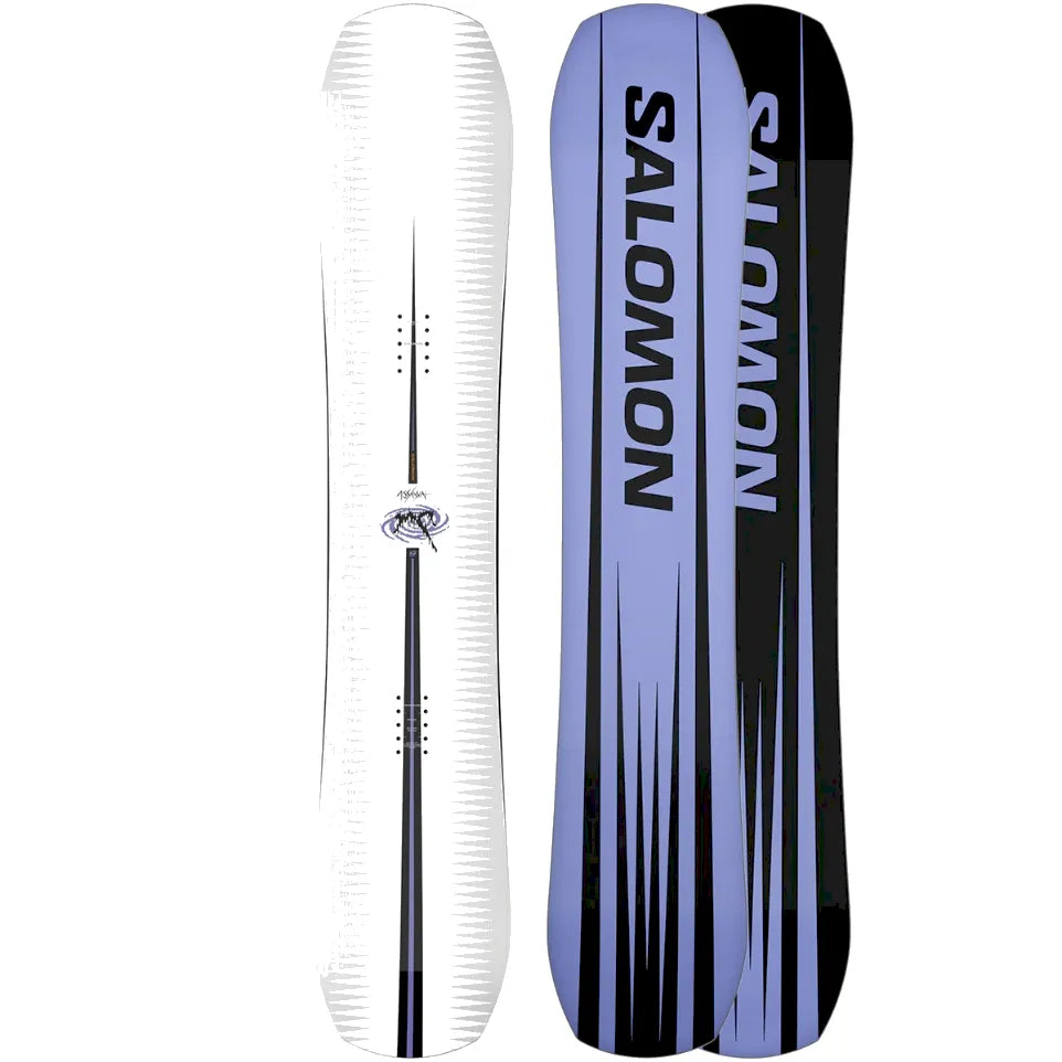 The Salomon Assassin Men's Snowboard in White