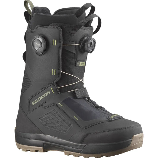 The Salomon Echo Dual Boa Men's Snowboard Boots 2026 in Black