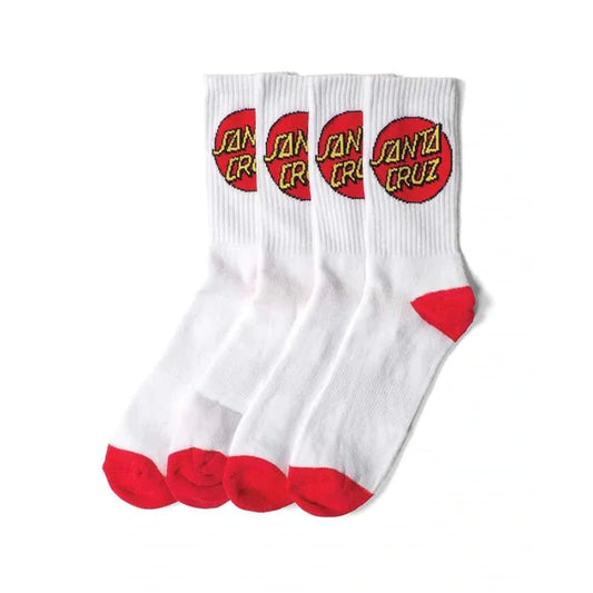 The Santa Cruz Youth Socks 2020 in White