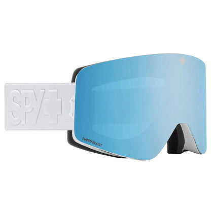 The Spy Marauder Goggles 2023 in Matte White Goggle, Bronze/Blue & LL Grey Green/Red Boost Spectra Mirror