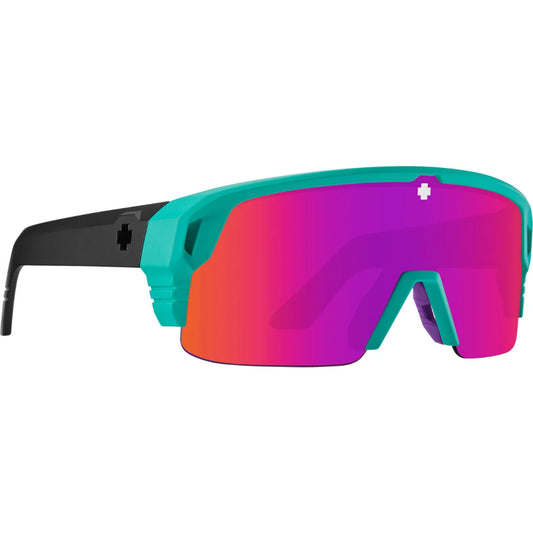 The Spy Monolith 5050 Matte Teal Sunglasses 2022 in Happy Grey Green Pink Spectra Mirror 