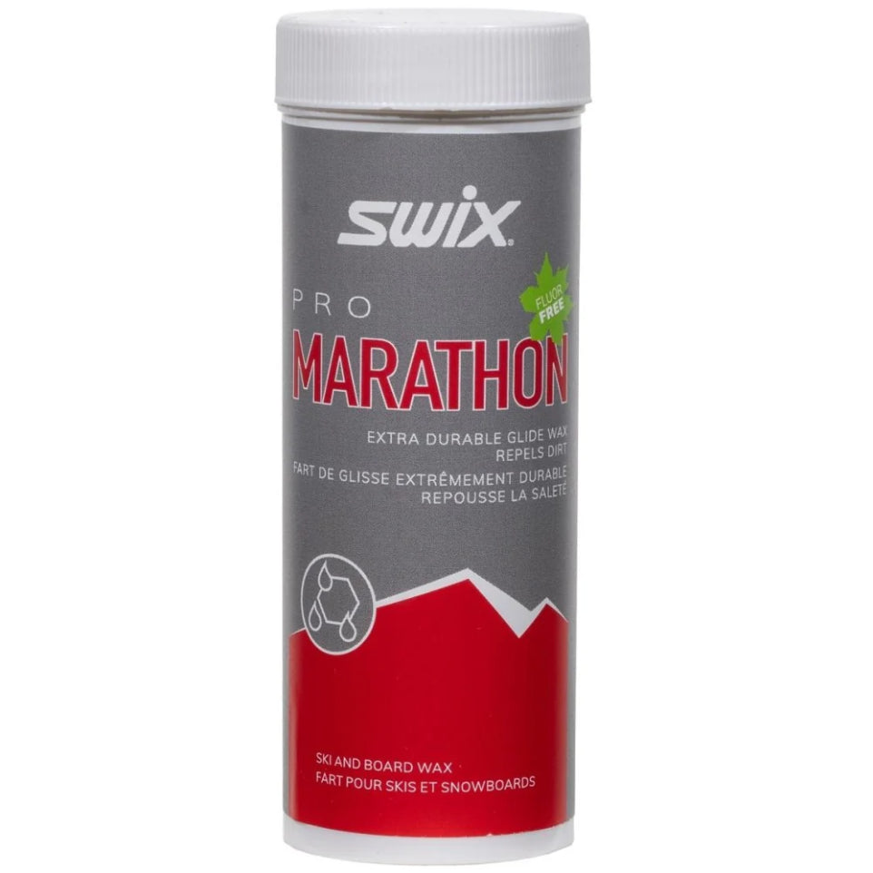 The Swix DHPB Marathon Black Powder Wax 40g