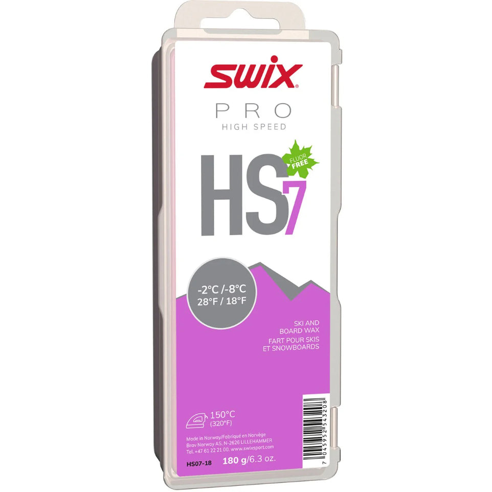 The Swix HS-7 Violet Flouro Free Glidewax 180g