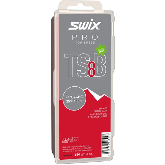 The Swix TSB-8 Black Flouro Free Glidewax 40g
