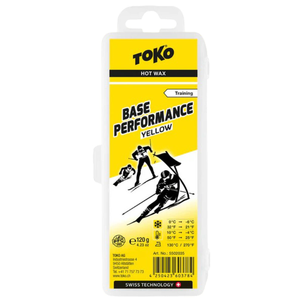 Toko Base Performance Yellow Wax  120g (+10°C/-4°C)