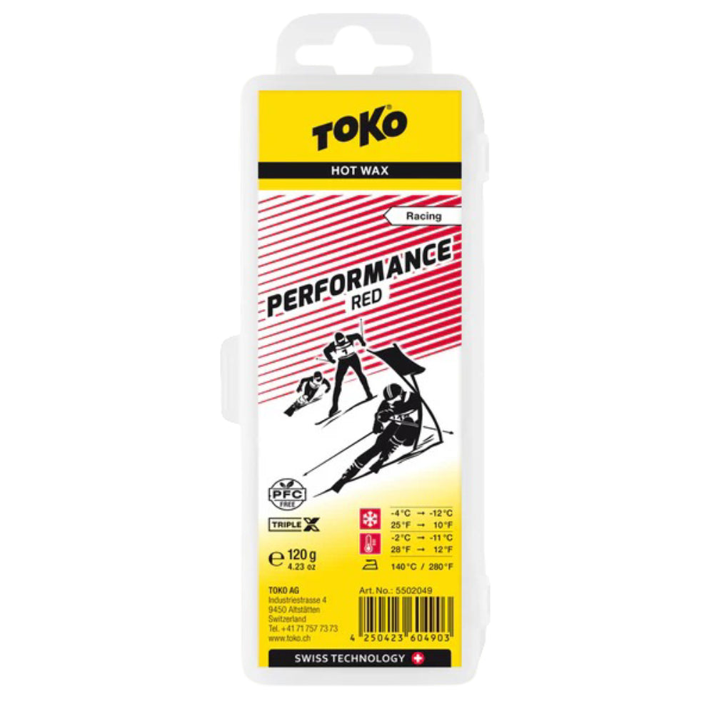 The Toko Performance Red Wax 120g  (-2°C/-11°C)
