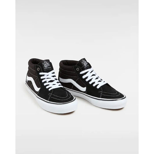 The Vans Grosso Mid Skate Shoes 2022 in Black