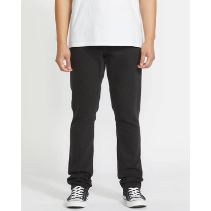 The Volcom 2x4 Tapered Jeans 2021 in Blackout 1