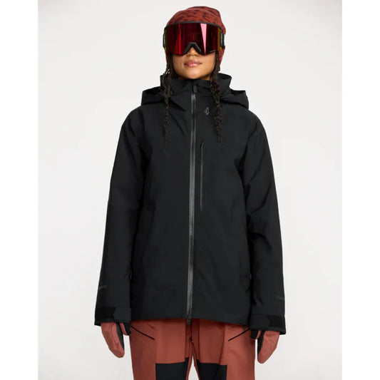 The Volcom 3D Stretch Gore Women's Snow Jacket 2026 in Black