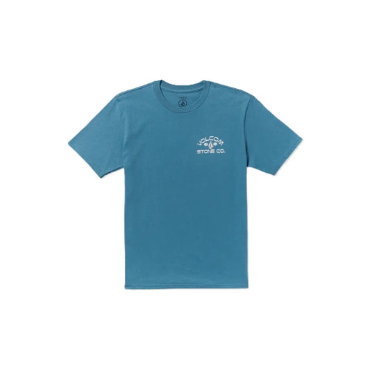 The Volcom Always Ripping Men's Short Sleeve T-Shirt in Coronet Blue
