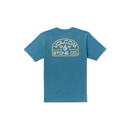 The Volcom Always Ripping Men's Short Sleeve T-Shirt in Coronet Blue