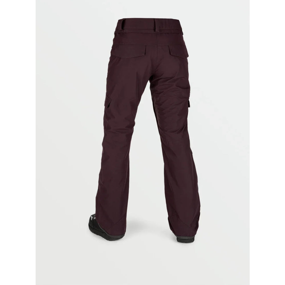 The Volcom Aston Goretex Women's Pants 2021 in Black Red 2