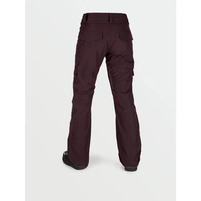 The Volcom Aston Goretex Women's Pants 2021 in Black Red 2