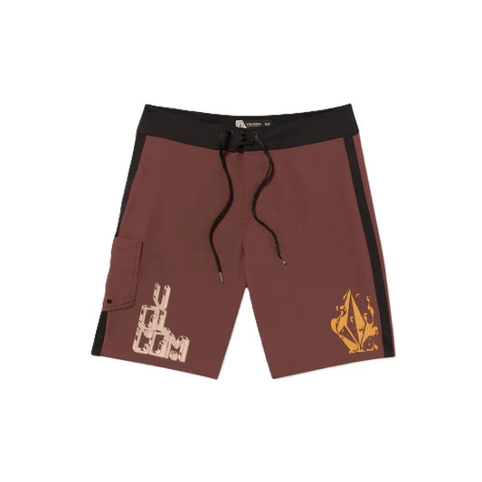 The Volcom Callum Rooney Mod 20 Men's Boardshorts in Pepper Red