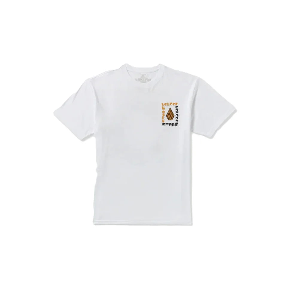 The Volcom Cornerstone Men's Short Sleeve T-Shirt in White
