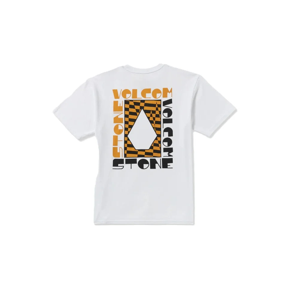The Volcom Cornerstone Men's Short Sleeve T-Shirt in White