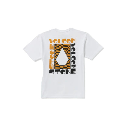 The Volcom Cornerstone Men's Short Sleeve T-Shirt in White
