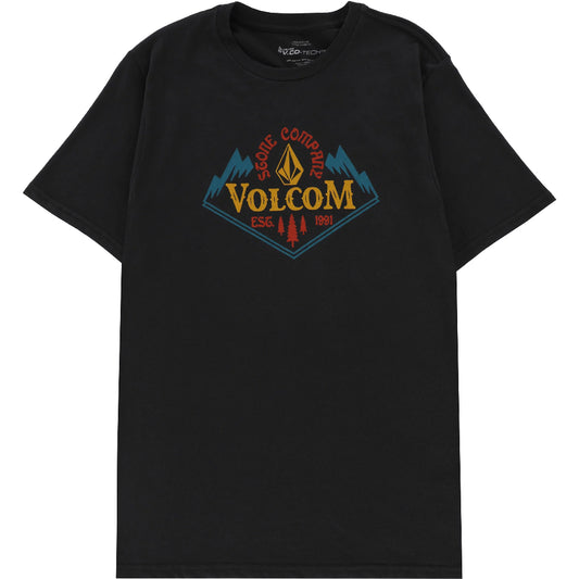 The Volcom Crested Tech T-Shirt 2023 in Black