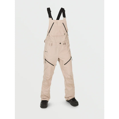 The Volcom Elm Stretch Gore-Tex Women's Bib Overall 2023 in Sand 1