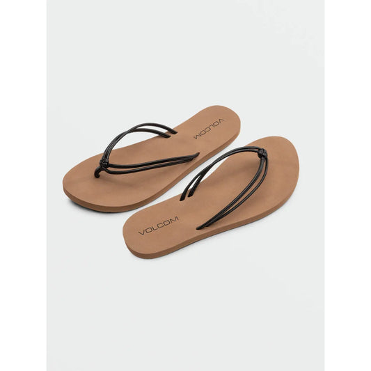 The Volcom Forever & Ever II Sandals 2021 in Black